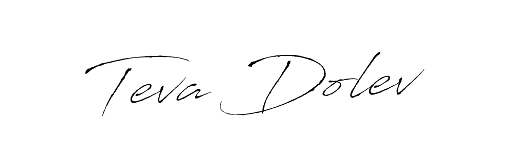 How to make Teva Dolev name signature. Use Antro_Vectra style for creating short signs online. This is the latest handwritten sign. Teva Dolev signature style 6 images and pictures png