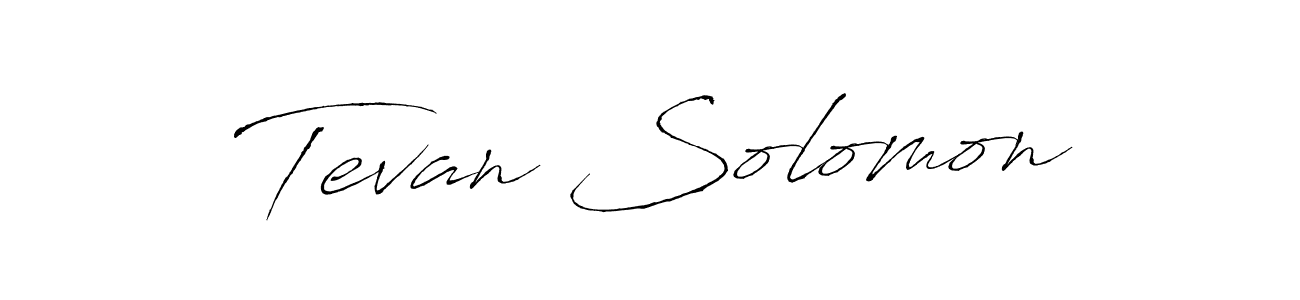 This is the best signature style for the Tevan Solomon name. Also you like these signature font (Antro_Vectra). Mix name signature. Tevan Solomon signature style 6 images and pictures png
