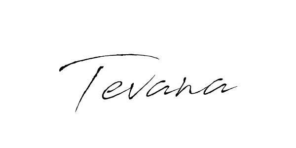 Antro_Vectra is a professional signature style that is perfect for those who want to add a touch of class to their signature. It is also a great choice for those who want to make their signature more unique. Get Tevana name to fancy signature for free. Tevana signature style 6 images and pictures png