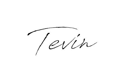How to make Tevin signature? Antro_Vectra is a professional autograph style. Create handwritten signature for Tevin name. Tevin signature style 6 images and pictures png