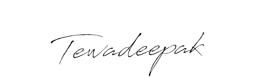 Make a beautiful signature design for name Tewadeepak. With this signature (Antro_Vectra) style, you can create a handwritten signature for free. Tewadeepak signature style 6 images and pictures png