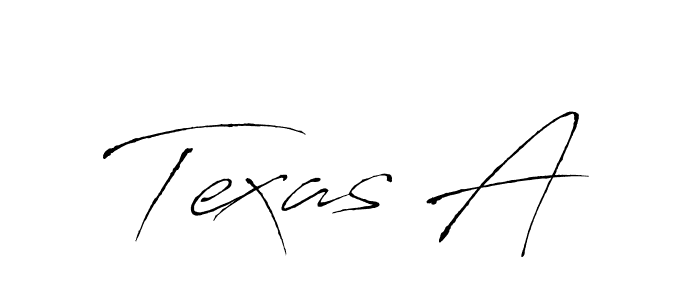 Texas A stylish signature style. Best Handwritten Sign (Antro_Vectra) for my name. Handwritten Signature Collection Ideas for my name Texas A. Texas A signature style 6 images and pictures png