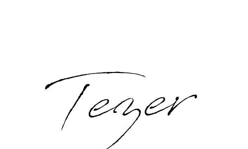 Design your own signature with our free online signature maker. With this signature software, you can create a handwritten (Antro_Vectra) signature for name Tezer. Tezer signature style 6 images and pictures png