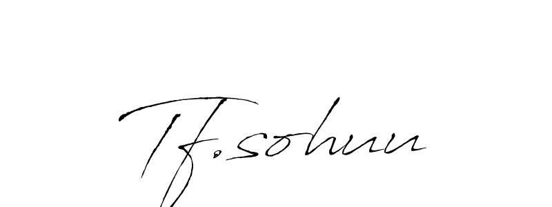 Create a beautiful signature design for name Tf.sohuu. With this signature (Antro_Vectra) fonts, you can make a handwritten signature for free. Tf.sohuu signature style 6 images and pictures png