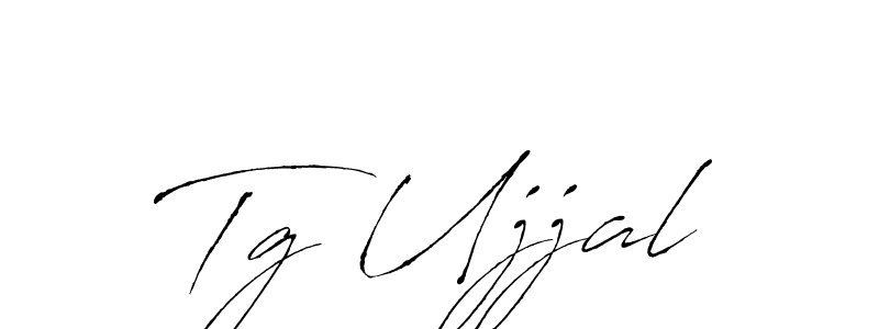 Make a beautiful signature design for name Tg Ujjal. With this signature (Antro_Vectra) style, you can create a handwritten signature for free. Tg Ujjal signature style 6 images and pictures png