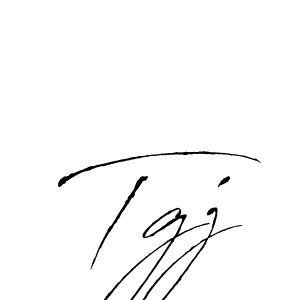 How to make Tgj name signature. Use Antro_Vectra style for creating short signs online. This is the latest handwritten sign. Tgj signature style 6 images and pictures png