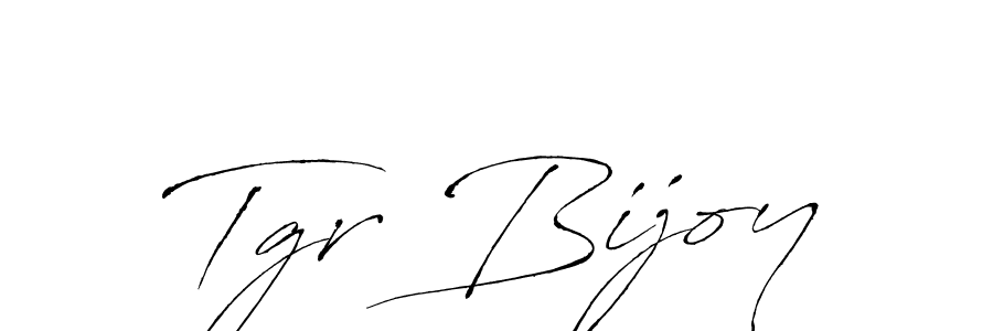 The best way (Antro_Vectra) to make a short signature is to pick only two or three words in your name. The name Tgr Bijoy include a total of six letters. For converting this name. Tgr Bijoy signature style 6 images and pictures png