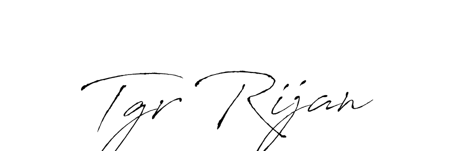 Also we have Tgr Rijan name is the best signature style. Create professional handwritten signature collection using Antro_Vectra autograph style. Tgr Rijan signature style 6 images and pictures png