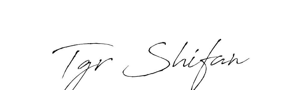 Similarly Antro_Vectra is the best handwritten signature design. Signature creator online .You can use it as an online autograph creator for name Tgr Shifan. Tgr Shifan signature style 6 images and pictures png