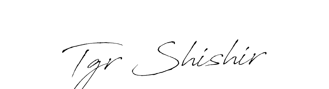You should practise on your own different ways (Antro_Vectra) to write your name (Tgr Shishir) in signature. don't let someone else do it for you. Tgr Shishir signature style 6 images and pictures png