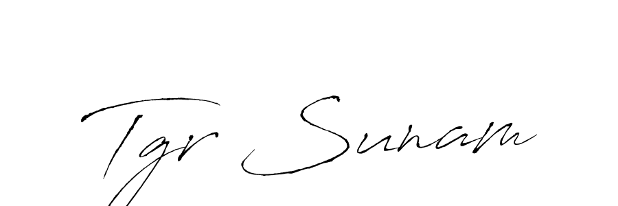 Also You can easily find your signature by using the search form. We will create Tgr Sunam name handwritten signature images for you free of cost using Antro_Vectra sign style. Tgr Sunam signature style 6 images and pictures png