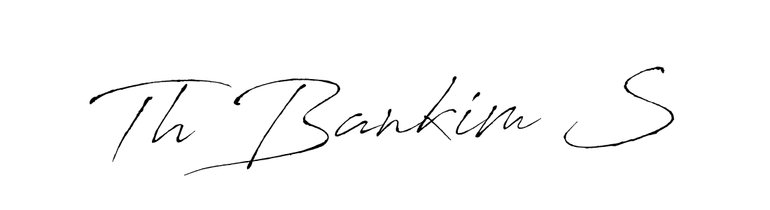 It looks lik you need a new signature style for name Th Bankim S. Design unique handwritten (Antro_Vectra) signature with our free signature maker in just a few clicks. Th Bankim S signature style 6 images and pictures png