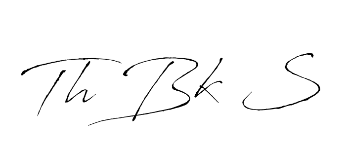 You should practise on your own different ways (Antro_Vectra) to write your name (Th Bk S) in signature. don't let someone else do it for you. Th Bk S signature style 6 images and pictures png