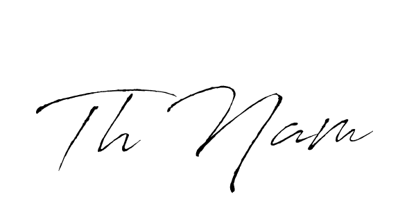 Antro_Vectra is a professional signature style that is perfect for those who want to add a touch of class to their signature. It is also a great choice for those who want to make their signature more unique. Get Th Nam name to fancy signature for free. Th Nam signature style 6 images and pictures png