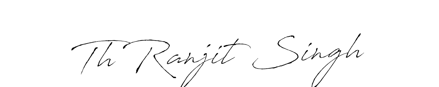 Design your own signature with our free online signature maker. With this signature software, you can create a handwritten (Antro_Vectra) signature for name Th Ranjit Singh. Th Ranjit Singh signature style 6 images and pictures png