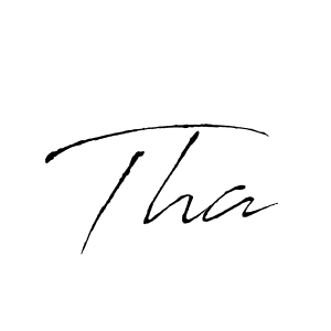 Design your own signature with our free online signature maker. With this signature software, you can create a handwritten (Antro_Vectra) signature for name Tha. Tha signature style 6 images and pictures png