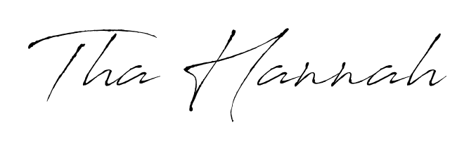 Transform the name Tha Hannah into a signature masterpiece using Antro_Vectra font. Ideal for photographers, artists, and creators looking for watermarks. Tha Hannah signature style 6 images and pictures png