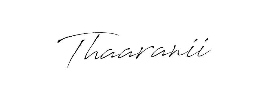 Make a beautiful signature design for name Thaaranii. With this signature (Antro_Vectra) style, you can create a handwritten signature for free. Thaaranii signature style 6 images and pictures png