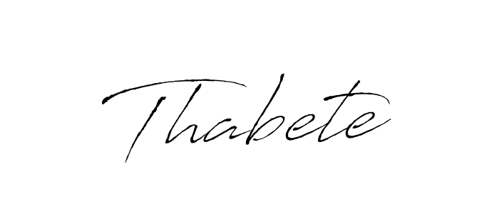 Design your own signature with our free online signature maker. With this signature software, you can create a handwritten (Antro_Vectra) signature for name Thabete. Thabete signature style 6 images and pictures png