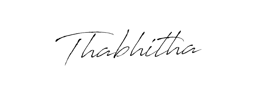 Use a signature maker to create a handwritten signature online. With this signature software, you can design (Antro_Vectra) your own signature for name Thabhitha. Thabhitha signature style 6 images and pictures png