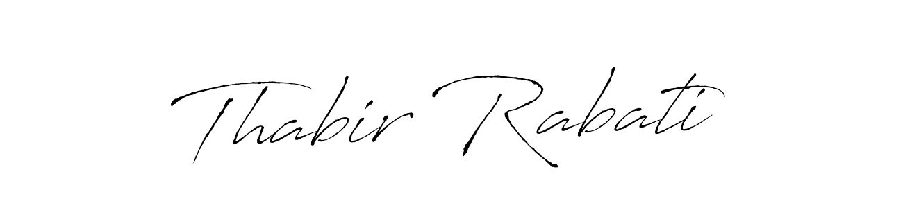 How to make Thabir Rabati signature? Antro_Vectra is a professional autograph style. Create handwritten signature for Thabir Rabati name. Thabir Rabati signature style 6 images and pictures png