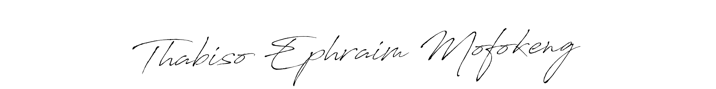 How to make Thabiso Ephraim Mofokeng name signature. Use Antro_Vectra style for creating short signs online. This is the latest handwritten sign. Thabiso Ephraim Mofokeng signature style 6 images and pictures png