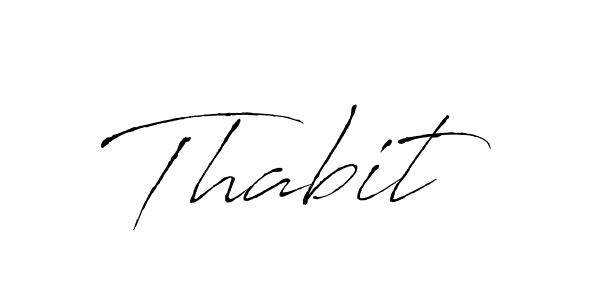Design your own signature with our free online signature maker. With this signature software, you can create a handwritten (Antro_Vectra) signature for name Thabit. Thabit signature style 6 images and pictures png
