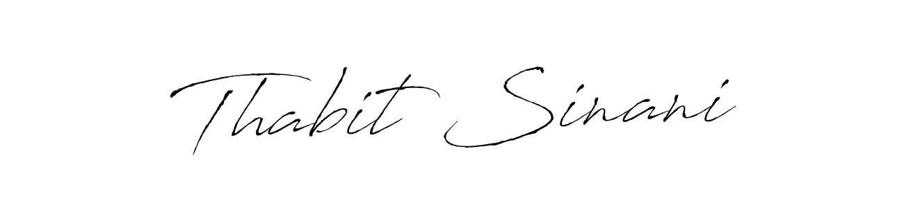 Create a beautiful signature design for name Thabit Sinani. With this signature (Antro_Vectra) fonts, you can make a handwritten signature for free. Thabit Sinani signature style 6 images and pictures png