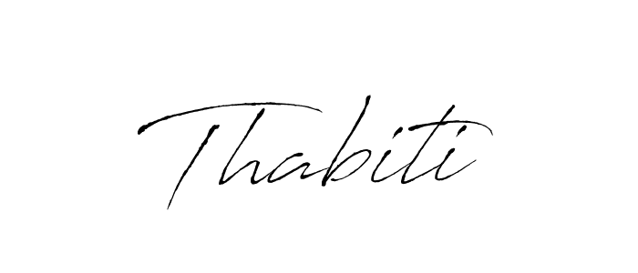 Design your own signature with our free online signature maker. With this signature software, you can create a handwritten (Antro_Vectra) signature for name Thabiti. Thabiti signature style 6 images and pictures png