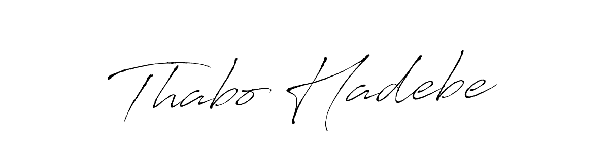 Also You can easily find your signature by using the search form. We will create Thabo Hadebe name handwritten signature images for you free of cost using Antro_Vectra sign style. Thabo Hadebe signature style 6 images and pictures png