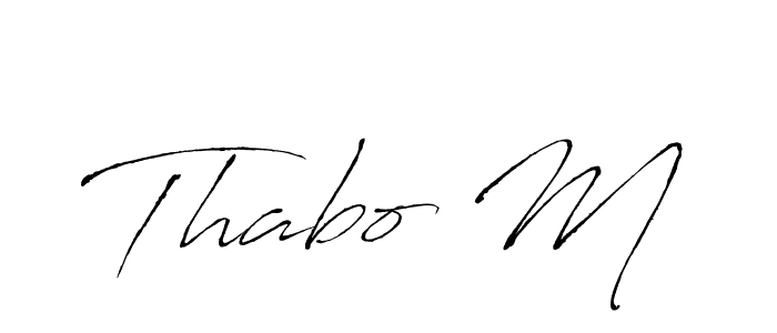 Make a beautiful signature design for name Thabo M. With this signature (Antro_Vectra) style, you can create a handwritten signature for free. Thabo M signature style 6 images and pictures png