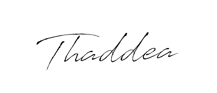 How to make Thaddea signature? Antro_Vectra is a professional autograph style. Create handwritten signature for Thaddea name. Thaddea signature style 6 images and pictures png