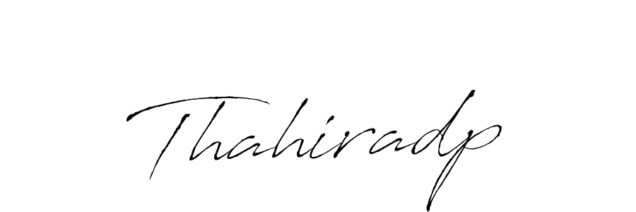 Make a beautiful signature design for name Thahiradp. With this signature (Antro_Vectra) style, you can create a handwritten signature for free. Thahiradp signature style 6 images and pictures png