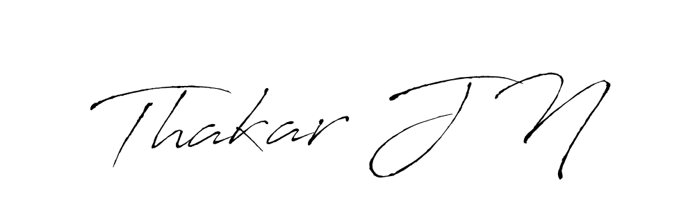 How to make Thakar J N signature? Antro_Vectra is a professional autograph style. Create handwritten signature for Thakar J N name. Thakar J N signature style 6 images and pictures png