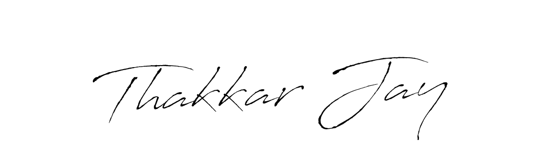How to make Thakkar Jay signature? Antro_Vectra is a professional autograph style. Create handwritten signature for Thakkar Jay name. Thakkar Jay signature style 6 images and pictures png