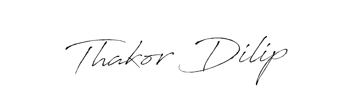 Use a signature maker to create a handwritten signature online. With this signature software, you can design (Antro_Vectra) your own signature for name Thakor Dilip. Thakor Dilip signature style 6 images and pictures png