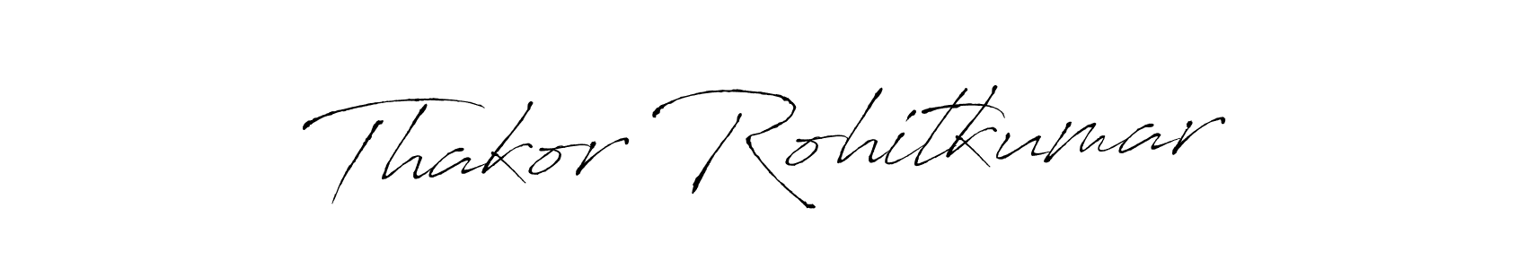 Also we have Thakor Rohitkumar name is the best signature style. Create professional handwritten signature collection using Antro_Vectra autograph style. Thakor Rohitkumar signature style 6 images and pictures png