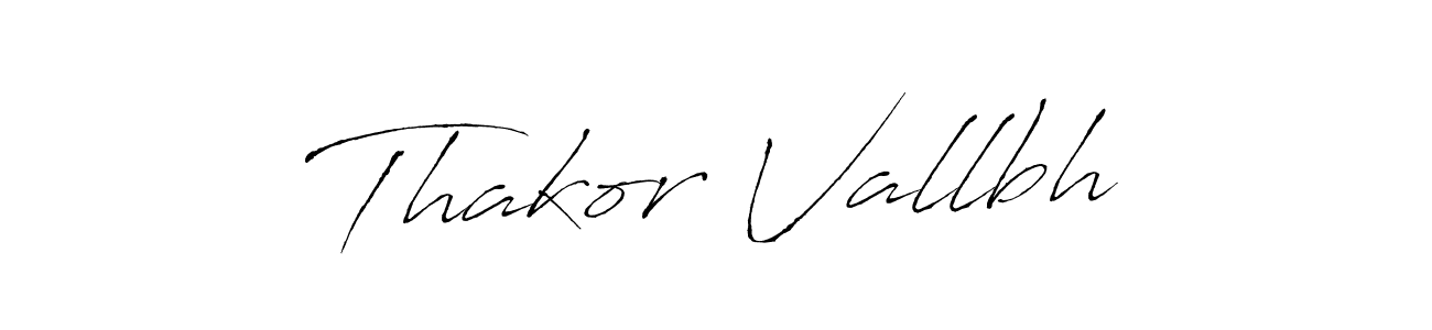 Design your own signature with our free online signature maker. With this signature software, you can create a handwritten (Antro_Vectra) signature for name Thakor Vallbh. Thakor Vallbh signature style 6 images and pictures png