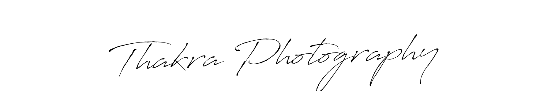 Thakra Photography stylish signature style. Best Handwritten Sign (Antro_Vectra) for my name. Handwritten Signature Collection Ideas for my name Thakra Photography. Thakra Photography signature style 6 images and pictures png