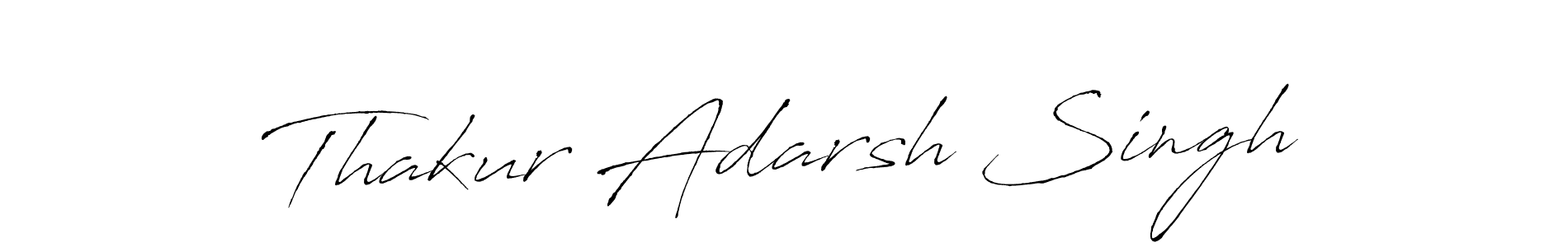 Make a beautiful signature design for name Thakur Adarsh Singh. With this signature (Antro_Vectra) style, you can create a handwritten signature for free. Thakur Adarsh Singh signature style 6 images and pictures png