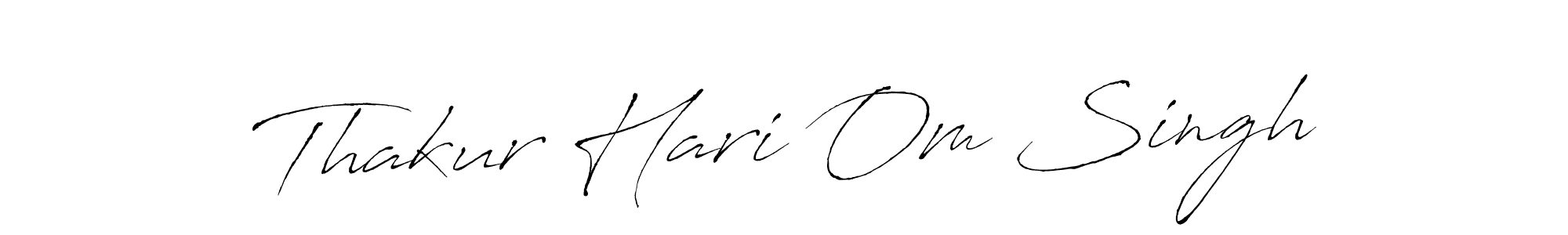 How to make Thakur Hari Om Singh signature? Antro_Vectra is a professional autograph style. Create handwritten signature for Thakur Hari Om Singh name. Thakur Hari Om Singh signature style 6 images and pictures png