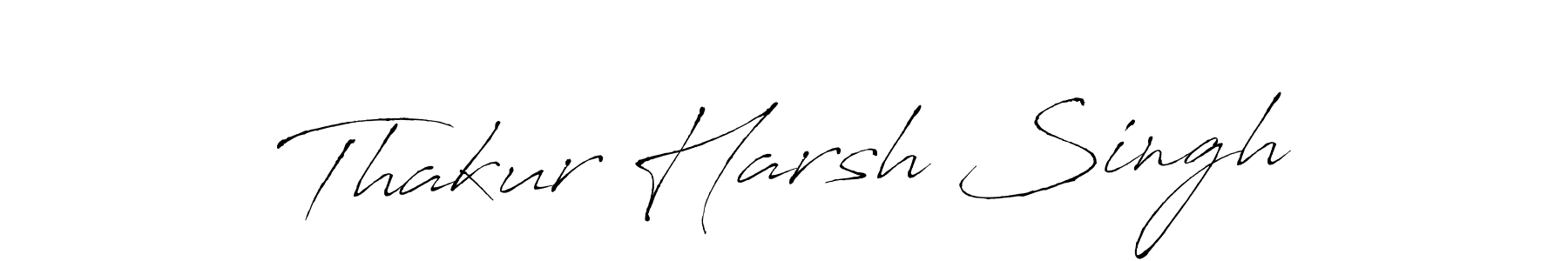 Create a beautiful signature design for name Thakur Harsh Singh. With this signature (Antro_Vectra) fonts, you can make a handwritten signature for free. Thakur Harsh Singh signature style 6 images and pictures png