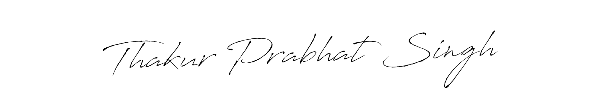 How to make Thakur Prabhat Singh name signature. Use Antro_Vectra style for creating short signs online. This is the latest handwritten sign. Thakur Prabhat Singh signature style 6 images and pictures png