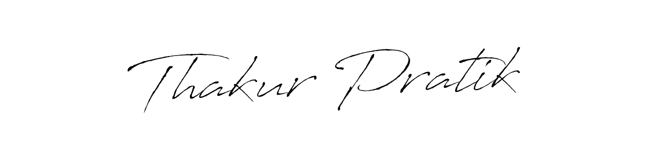 The best way (Antro_Vectra) to make a short signature is to pick only two or three words in your name. The name Thakur Pratik include a total of six letters. For converting this name. Thakur Pratik signature style 6 images and pictures png