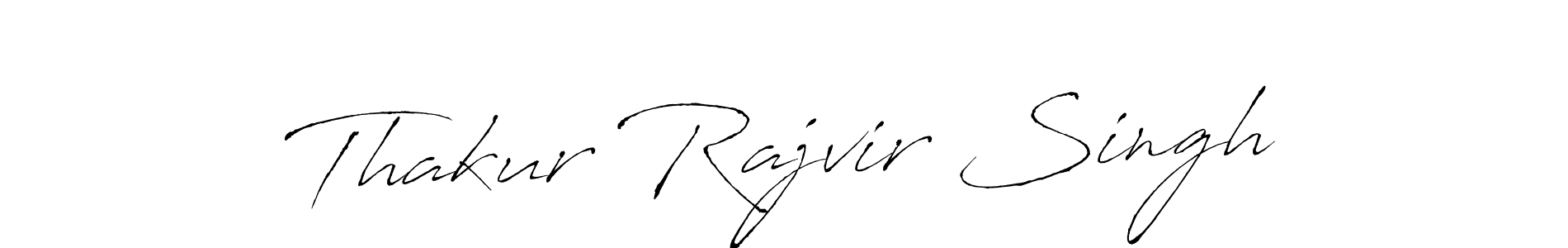 The best way (Antro_Vectra) to make a short signature is to pick only two or three words in your name. The name Thakur Rajvir Singh include a total of six letters. For converting this name. Thakur Rajvir Singh signature style 6 images and pictures png