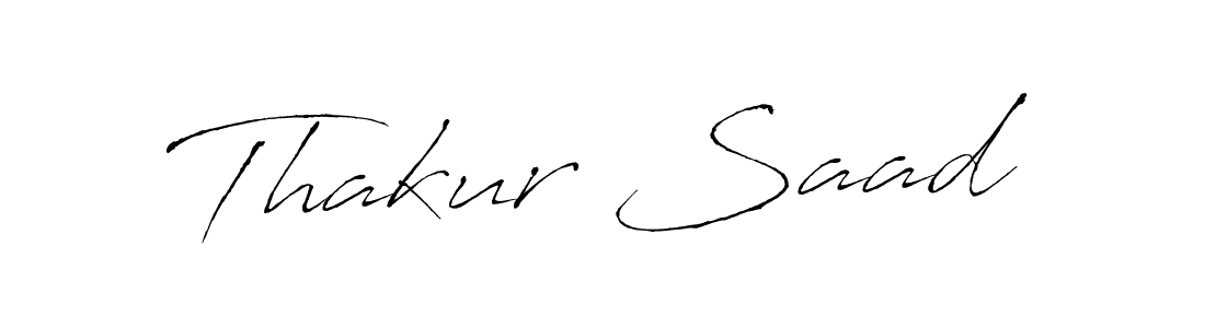 How to make Thakur Saad signature? Antro_Vectra is a professional autograph style. Create handwritten signature for Thakur Saad name. Thakur Saad signature style 6 images and pictures png