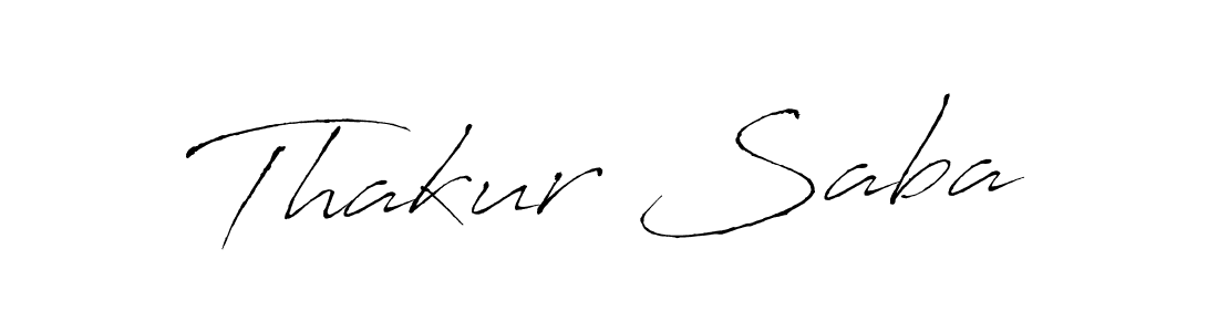 Create a beautiful signature design for name Thakur Saba. With this signature (Antro_Vectra) fonts, you can make a handwritten signature for free. Thakur Saba signature style 6 images and pictures png