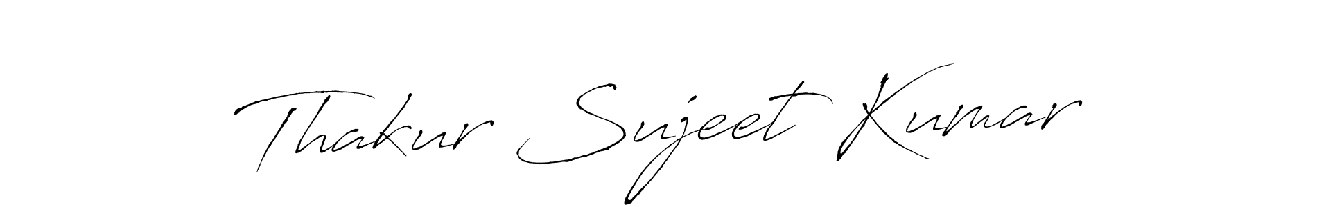 Antro_Vectra is a professional signature style that is perfect for those who want to add a touch of class to their signature. It is also a great choice for those who want to make their signature more unique. Get Thakur Sujeet Kumar name to fancy signature for free. Thakur Sujeet Kumar signature style 6 images and pictures png