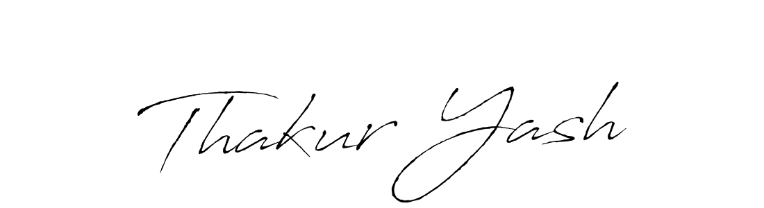 How to make Thakur Yash name signature. Use Antro_Vectra style for creating short signs online. This is the latest handwritten sign. Thakur Yash signature style 6 images and pictures png