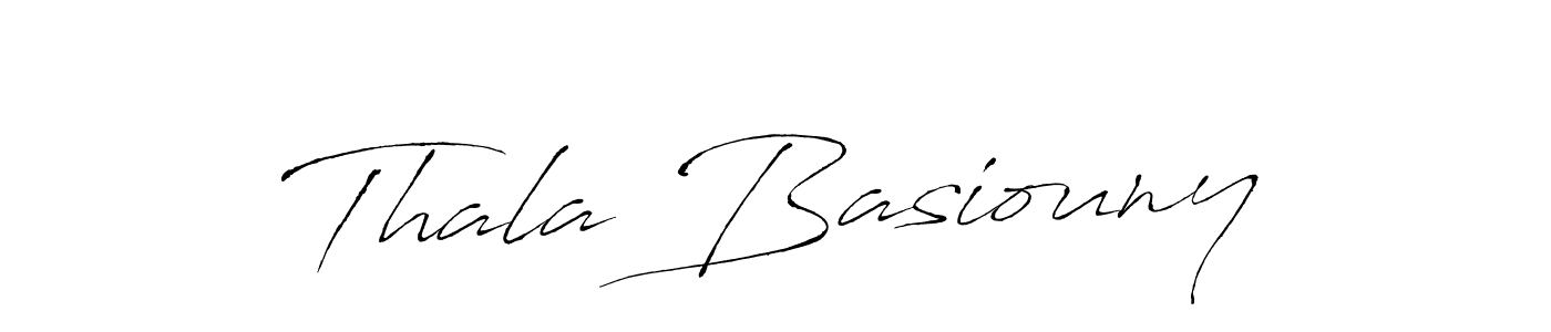 This is the best signature style for the Thala Basiouny name. Also you like these signature font (Antro_Vectra). Mix name signature. Thala Basiouny signature style 6 images and pictures png